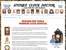 Tablet Screenshot of antiqueclockdoctor.com